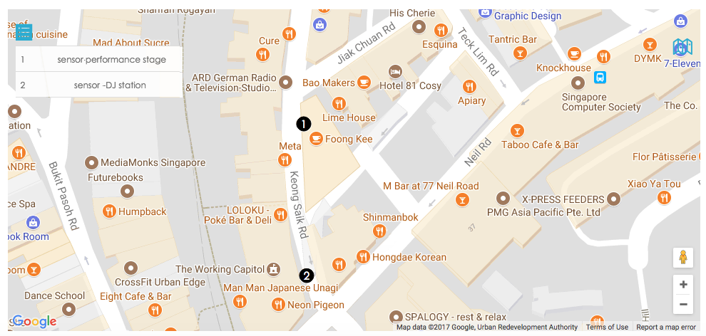 Urban Ventures Street Party Crowd Analytics Deployment Map
